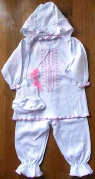CD068_01 Babygirl Set for Christening Size 68