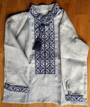 CX104_01 Ukrainian embroidered Boy‘s Shirt Size 104