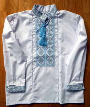 CX116_01 Ukrainian embroidered Boy‘s Shirt Size 116