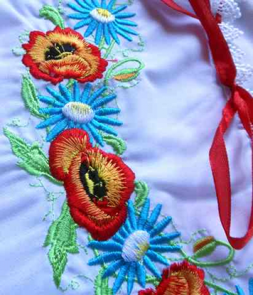 CD110_01 Ukrainian embroidered blouse Size 110